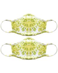 PQ Swim Set Of 2 Cloth Face Masks - Yellow
