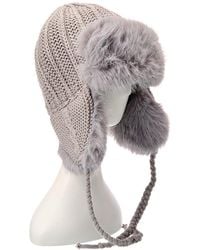 Surell - Accessories Sweater Knit Trooper Hat - Lyst