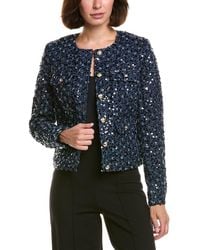 KARL LAGERFELD - Collarless Sequin Jacket - Lyst