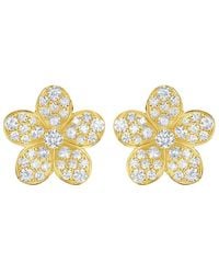 Sabrina Designs - 14K 0.83 Ct. Tw. Diamond Flower Studs - Lyst
