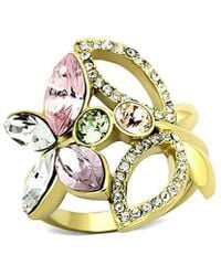 Alamode Jewelry - Plated Stainless Steel Ring - Lyst