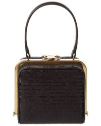 Celine - Triomphe Minaudiere Leather Clutch - Lyst