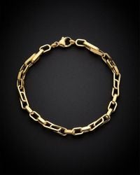 Italian Gold - 14k Oval Link Bracelet - Lyst