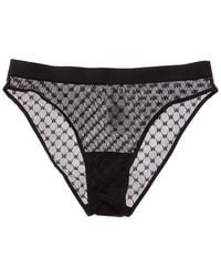 Wolford - Sheer Logo Brief - Lyst