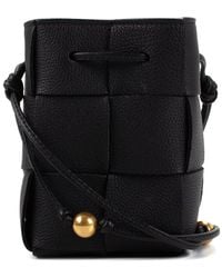 Bottega Veneta - Intrecciato Leather Mini Cassette Bucket Bag (Authentic Pre-Owned) - Lyst