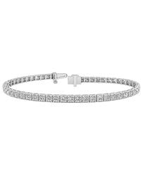 Lab Grown Diamonds - 14K 5.55 Ct. Tw. Lab-Grown Diamond Tennis Bracelet - Lyst