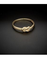 Italian Gold - 14k Love Knot Ring - Lyst