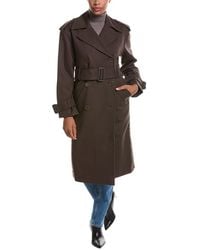 Susana Monaco - Double Knit Trench Coat - Lyst