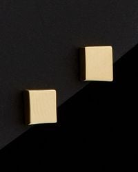 Italian Gold - 14k Geometric Square Studs - Lyst