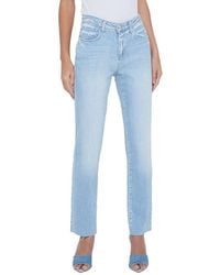 L'Agence - Milana Low-Rise Stovepipe Jean - Lyst
