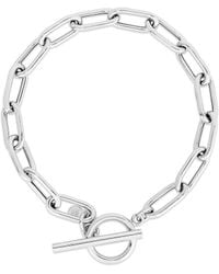 Italian Silver - Piazza Di Spagna Paperclip Link Bracelet - Lyst