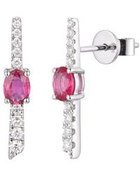 Gregg Ruth - 14K 0.71 Ct. Tw. Diamond & Ruby Earring - Lyst