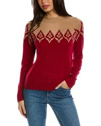 Hannah Rose - Diamond Peak Fairisle Wool & Cashmere-blend Sweater - Lyst