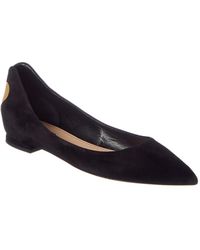 Dior Suede Leather Ballet Flat - Black
