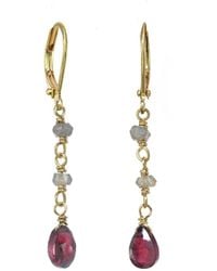 Rachel Reinhardt Jewelry - 14k Over Silver Gemstone Drop Earrings - Lyst