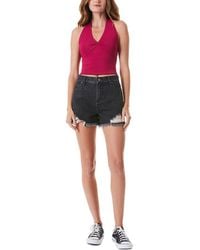 Alice + Olivia - Alice + Olivia Saria Halter Tank - Lyst