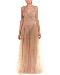 Valentino Beaded Gown - Brown