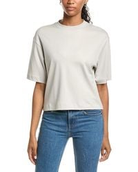 Vince - Wide Sleeve Crop T-Shirt - Lyst