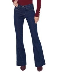 L'Agence - Lenora Low-Rise Seamed Flare Jean - Lyst