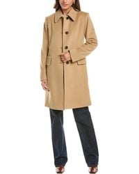 Fleurette - Club Collar Wool Coat - Lyst
