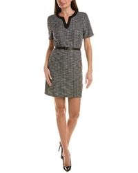 Sharagano - Tweed Mini Dress - Lyst