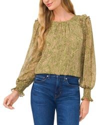 Cece - Gathered Neck Blouse - Lyst