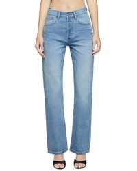 EB DENIM - High Rise Straight Jean - Lyst