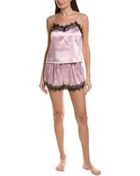 Sugar - 2Pc Satin Cami Top & Short Set - Lyst