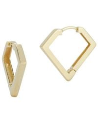 Ember Fine Jewelry - 14K Squared Huggie Earrings - Lyst