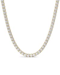 Lab Grown Diamonds - 14K 3.00 Ct. Tw. Lab-Grown Diamond Tennis Necklace - Lyst