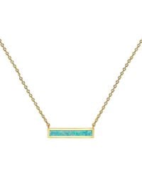 Liv Oliver - 18k 3.25 Ct. Tw. Opal Bar Necklace - Lyst