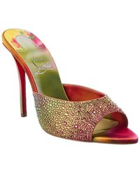 Christian Louboutin - Miss Z 100 Suede Mule - Lyst