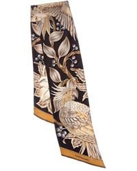 Ferragamo - Parrot Print Silk Scarf - Lyst