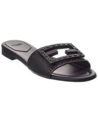 Fendi - Baguette Leather Sandal - Lyst