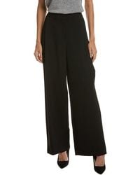 Kenneth Cole - Luxe Twill Side Pleat Wide Leg Pant - Lyst