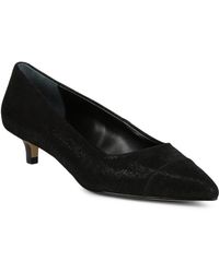 donald pliner kitten heel pumps