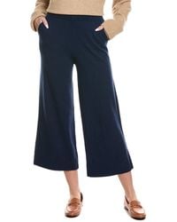 Lafayette 148 New York - Pull On Wide Leg Wool & Cashmere-Blend Pant - Lyst