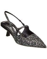 Jimmy Choo - Glitter Slingback Pointed Pumps - Lyst