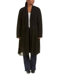 Lea & Viola - Plus Pleated Hem Cardigan - Lyst