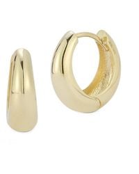 Ember Fine Jewelry - 14k Graduated Polished Huggie Earrings - Lyst