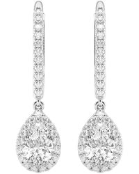 Lab Grown Diamonds - 14k 1.25 Ct. Tw. Lab Grown Diamond Drop Earrings - Lyst