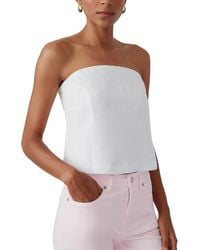 J.McLaughlin - Dorota Linen-Blend Blouse - Lyst