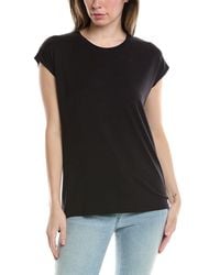Three Dots - Semi Relaxed Cap Sleeve T-shirt - Lyst