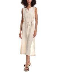 Bella Dahl - Sleeveless Belted Linen-Blend Maxi Dress - Lyst