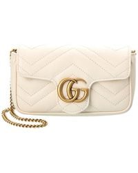 Gucci - GG Marmont Super Mini Matelasse Leather Shoulder Bag - Lyst