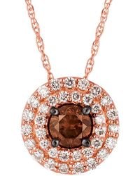 Le Vian - 14k Rose Gold 0.51 Ct. Tw. Diamond Pendant Necklace - Lyst