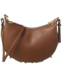 Fendi - Graphy Mini Leather Hobo Bag - Lyst