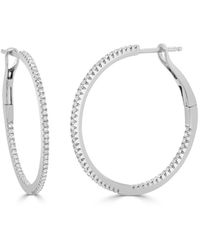 Sabrina Designs - 14k 0.34 Ct. Tw. Diamond Hoops - Lyst