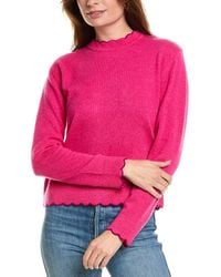 Forte - Scallop Edge Boxy Cashmere Sweater - Lyst