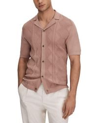 Reiss - Fortune Cuban Button Top - Lyst